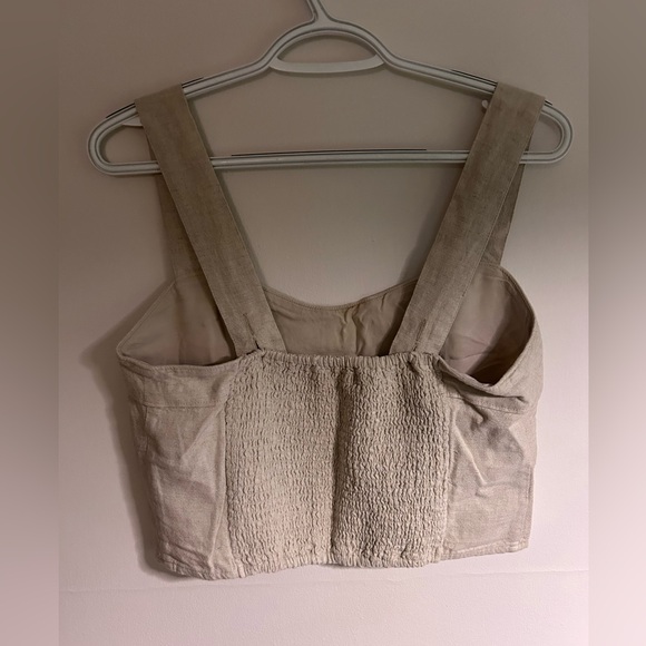Abercrombie linen cropped tank - Picture 2 of 3